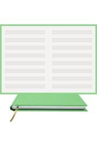 Bidefter A5 100 Yaprak Çizgisiz Dikişli Sert Kapak 1 Adet Okul Defteri Yeşil