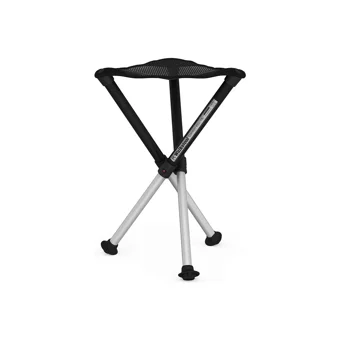 Masterr Polyester Katlanır Kamp Taburesi Gri Siyah
