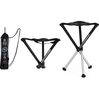 Masterr Polyester Katlanır Kamp Taburesi Gri Siyah