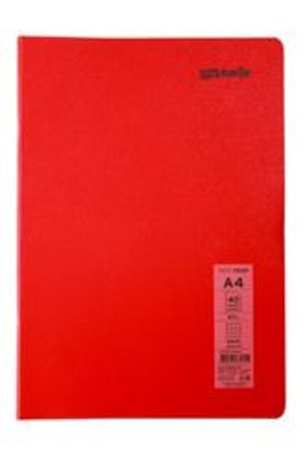 Mynote A4 40 Yaprak Kareli Dikişli Yumuşak Kapak 1 Adet Okul Defteri Kırmızı