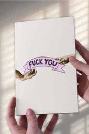 Namgo A5 24 Yaprak Çizgisiz Dikişli Karton Kapak 1 Adet Fuck You Okul Defteri