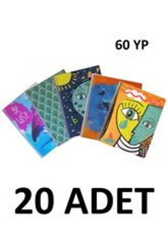 Mynote Colornote A4 60 Yaprak Kareli Telli Karton Kapak 20'li Okul Defteri