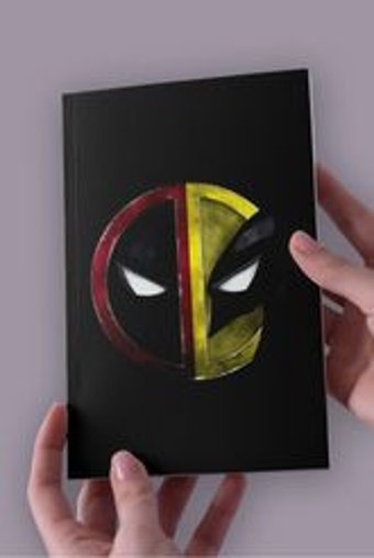 Namgo A5 24 Yaprak Çizgisiz Dikişli Karton Kapak 1 Adet Deadpool-Wolverine Okul Defteri