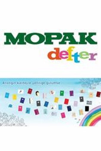Mopak A4 40 Yaprak Kareli Dikişli Karton Kapak 12'li Okul Defteri