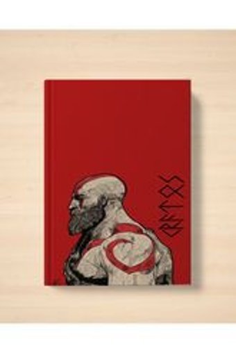 Lucidum A5 24 Yaprak Çizgisiz Dikişli Karton Kapak 1 Adet God of War Okul Defteri