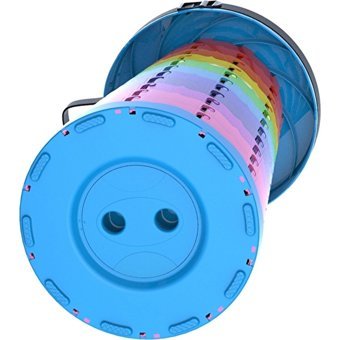 Gzplz Gökkuşağı Plastik Katlanır Kamp Taburesi Mavi