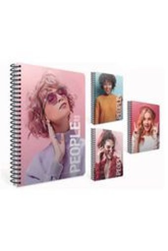 Gıpta Pastel Note A7 120 Yaprak Çizgili Telli Karton Kapak 1 Adet Portre Okul Defteri