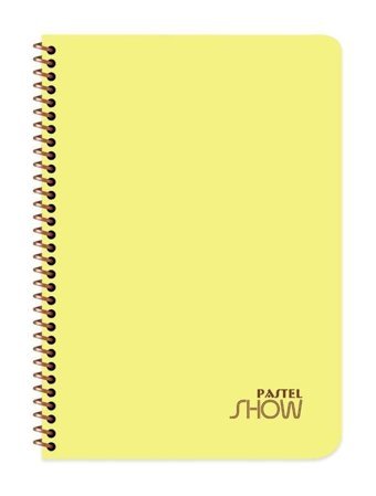 Keskin Color A4 96 Yaprak Kareli Telli Sert Kapak 1 Adet Okul Defteri Sarı