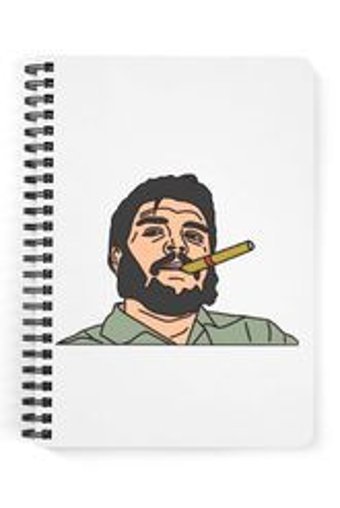 Zeron Tasarım A5 60 Yaprak Çizgisiz Telli Sert Kapak 1 Adet Che Guevara Okul Defteri