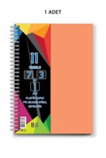 Night Shop A4 296 Yaprak Kareli - Çizgili - Çizgisiz Telli Karton Kapak 1 Adet Okul Defteri Somon