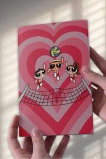 Namgo A5 24 Yaprak Çizgisiz Dikişli Karton Kapak 1 Adet Powerpuff Girls Okul Defteri