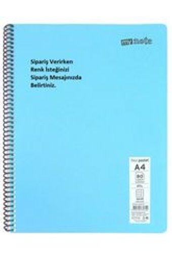 Mynote A4 100 Yaprak Kareli Telli Sert Kapak 1 Adet Okul Defteri