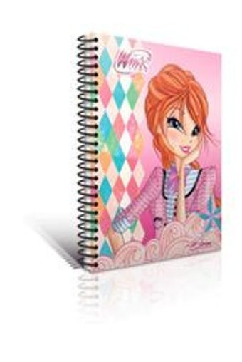 Gıpta Winx A4 72 Yaprak Kareli Telli Karton Kapak 1 Adet Winx Okul Defteri Pembe