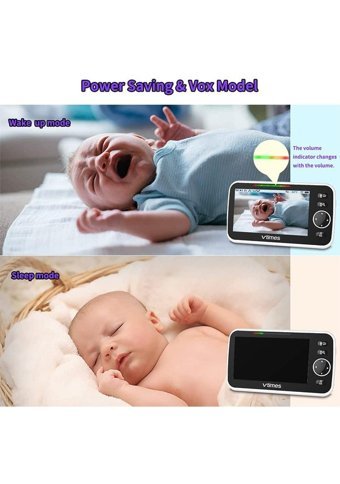 Vtimes VT50 Hareket Sensörlü Gece Görüşlü 5.0 inç Kablosuz Full HD Bebek Kamerası