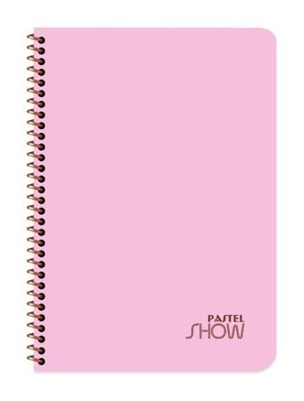 Keskin Color A4 96 Yaprak Kareli Telli Sert Kapak 1 Adet Okul Defteri Pembe