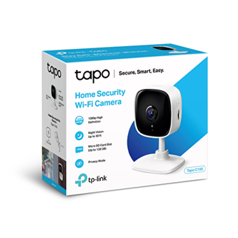 Tp-Link Tapo C100 Hareket Sensörlü Gece Görüşlü Kablosuz Full HD Bebek Kamerası