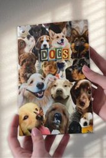 Namgo A5 24 Yaprak Çizgisiz Dikişli Karton Kapak 1 Adet Köpek Okul Defteri