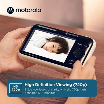Motorola PIP1610 Hareket Sensörlü Gece Görüşlü Dijital 5 inç Ekranlı Kablosuz HD IP Bebek Kamerası