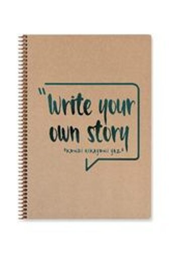 Keskin Color Free A4 100 Yaprak Çizgisiz Telli Sert Kapak 1 Adet Write Your Own Story Okul Defteri