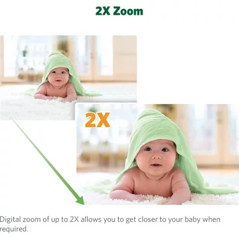 Leapfrog LF2513 Hareket Sensörlü Gece Görüşlü Dijital 2.8 inç Ekranlı Kablosuz IP Bebek Kamerası
