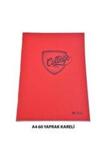 3 Çınar A4 80 Yaprak Kareli Dikişli Sert Kapak 1 Adet Okul Defteri