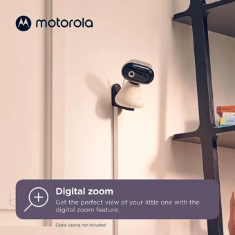 Motorola PIP1500 Hareket Sensörlü Gece Görüşlü Dijital 5 inç Ekranlı Kablosuz IP Bebek Kamerası