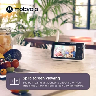 Motorola PIP1500 Hareket Sensörlü Gece Görüşlü Dijital 5 inç Ekranlı Kablosuz IP Bebek Kamerası