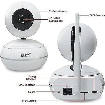 Easyn Hareket Sensörlü Gece Görüşlü Kablosuz HD IP Bebek Kamerası