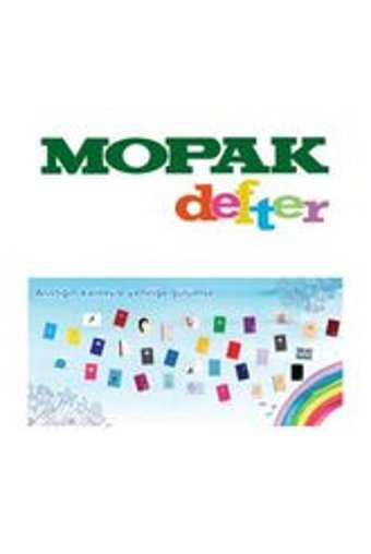 Mopak A4 40 Yaprak Kareli Dikişli Karton Kapak 1 Adet Okul Defteri