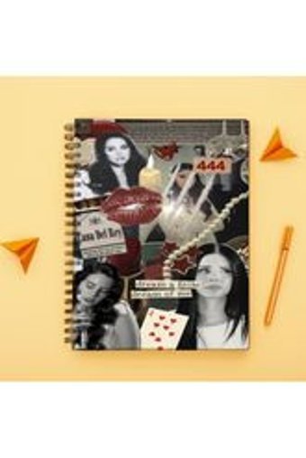 Lucidum A5 100 Yaprak Çizgisiz Telli Karton Kapak 1 Adet Lana Del Rey Okul Defteri
