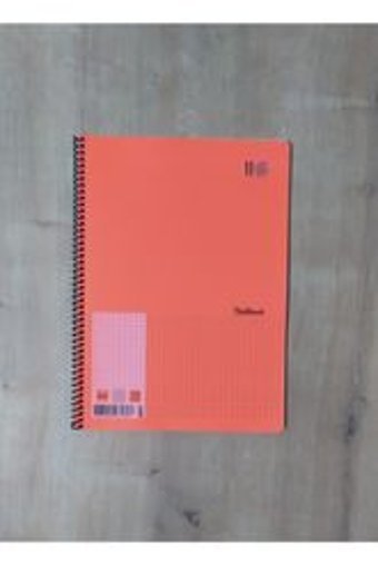 Apiko Shop A4 72 Yaprak Kareli Telli Sert Kapak 1 Adet Okul Defteri Turuncu