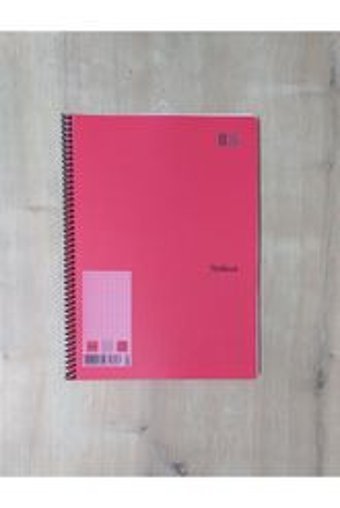 Apiko Shop A4 72 Yaprak Kareli Telli Sert Kapak 1 Adet Okul Defteri Kırmızı