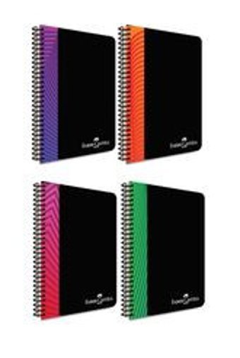 Faber Castell A4 80 Yaprak Kareli Telli Yumuşak Kapak 4'lü Okul Defteri