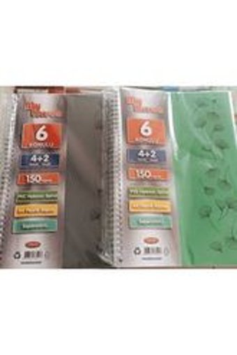 Tokaç A4 150 Yaprak Kareli Telli Sert Kapak 1 Adet Okul Defteri