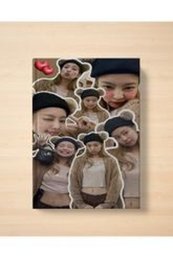 Lucidum A5 24 Yaprak Çizgisiz Dikişli Karton Kapak 1 Adet BlackPink Okul Defteri