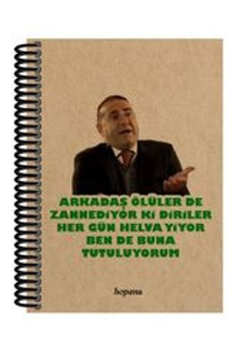 Hopena A5 100 Yaprak Çizgisiz Telli Karton Kapak 1 Adet Kolpaçino Okul Defteri
