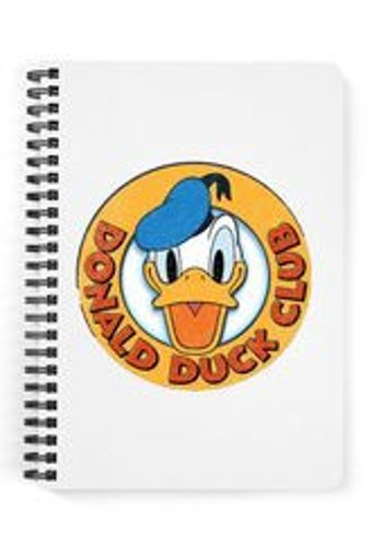 Zeron Tasarım A5 60 Yaprak Çizgisiz Telli Sert Kapak 1 Adet Donald Duck Okul Defteri