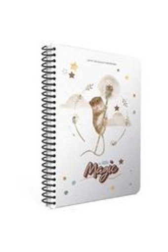 Gıpta A4 180 Yaprak Kareli Telli Karton Kapak 1 Adet A Little Magic Hamster Okul Defteri