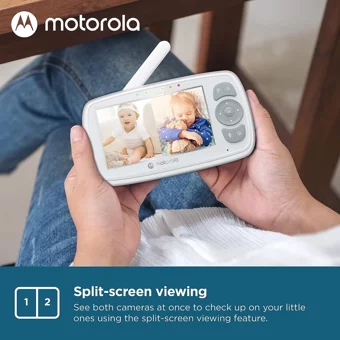 Motorola VM34 Hareket Sensörlü Gece Görüşlü Dijital 4.3 inç Ekranlı Kablosuz Bebek Kamerası