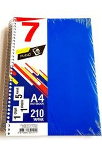 Modellino A4 200 Yaprak Kareli Telli Sert Kapak 8'li Okul Defteri