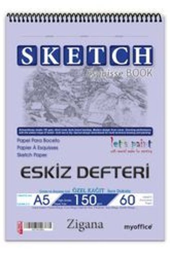 Folix A5 60 Yaprak Çizgisiz Telli Karton Kapak 1 Adet Sketchbook Okul Defteri