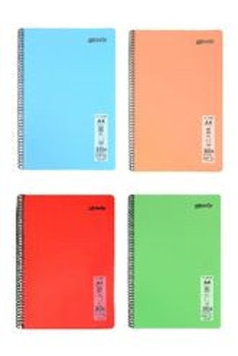 Mynote A4 120 Yaprak Kareli Telli Sert Kapak 3'lü Okul Defteri