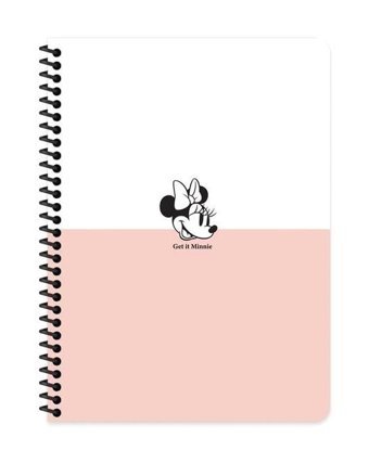 Keskin Color Naturel B5 80 Yaprak Çizgisiz Telli Karton Kapak 1 Adet Minnie Mouse Okul Defteri
