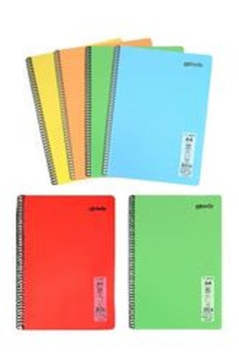 Mynote A4 100 Yaprak Kareli Telli Sert Kapak 6'lı Okul Defteri