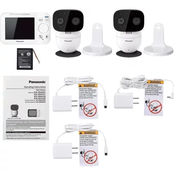 Panasonic Hareket Sensörlü Gece Görüşlü Dijital 3.5 inç Ekranlı Kablosuz Bebek Kamerası