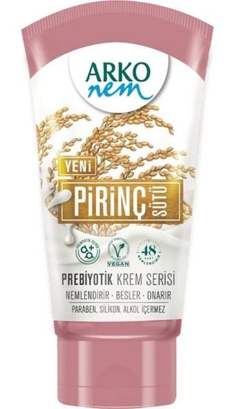 Arko Prebiyotik Pirinç Sütü Tüm Ciltler Vegan Parfümsüz El Kremi 60 ml