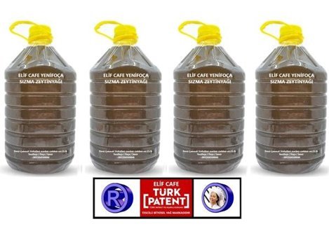 Elif Cafe Yenifoça Sızması Organik Filtresiz Polifenollü Soğuk Sıkım Erken Hasat Pet Sızma Zeytinyağı 4x5 lt