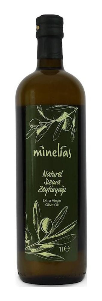 Minelias Extra Virgin Organik Polifenollü Cam Sızma Zeytinyağı 1 lt
