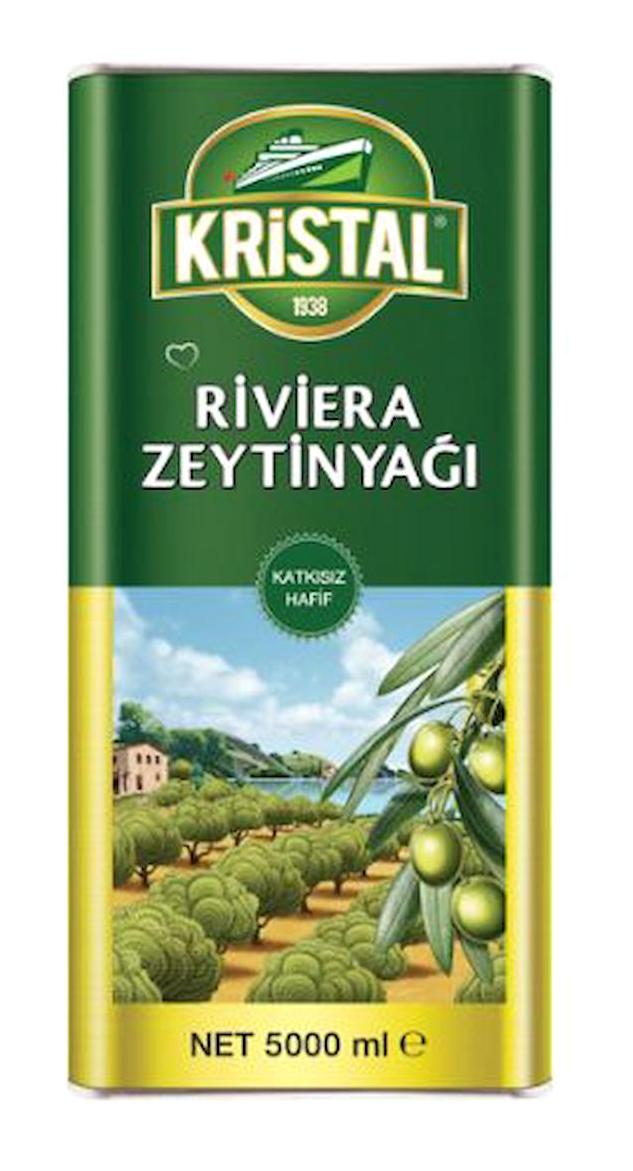 Kristal Riviera Zeytinyağı Polifenolsüz Teneke Riviera Zeytinyağı 6x5 lt