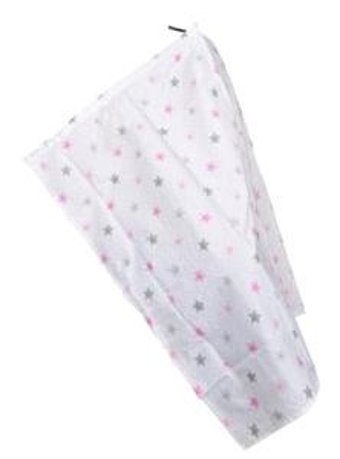 Sema Baby Çok Amaçlı Pamuk 115x78 cm Yıldızlı Çok Renkli Emzirme Önlüğü, Örtüsü